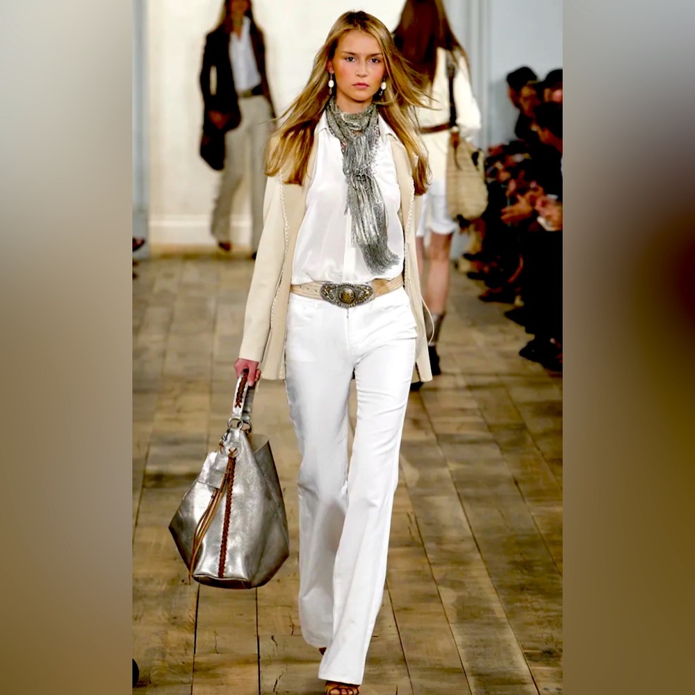 Ralph Lauren Collection Runway Metallic Bag